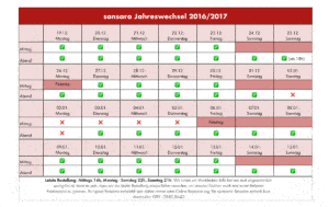 Opening hours at the turn of the year in Sushi Restaurant Sushiya Munich