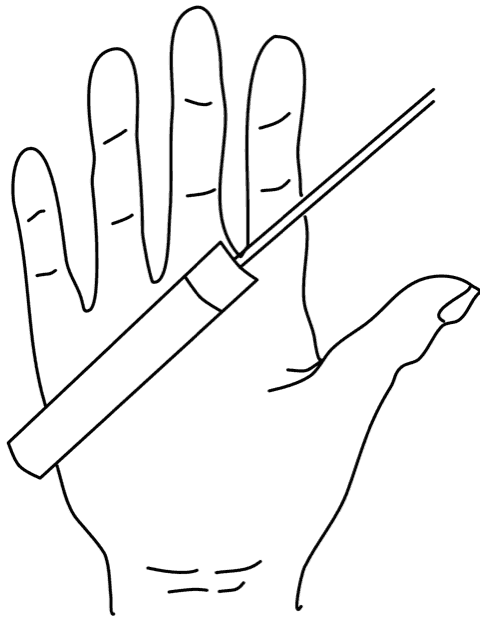 Zeichnung von Japanische Messerung und Schneidetechniken