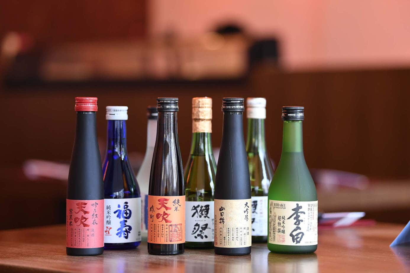 Japanese sake, one of the brewed beverages