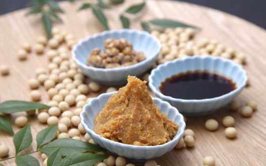 Be careful with the typical soy sauces and miso pastes that are indispensable for Japanese cuisine, as they are sometimes fermented with grain and/or are of a very poor quality overall
